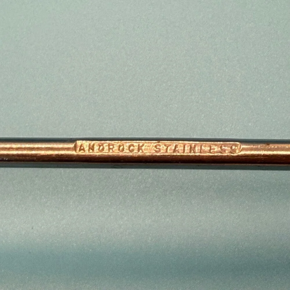 VTG Androck Stainless Steel Long Handle Griddle Pancake Turner Carve Wood Handle